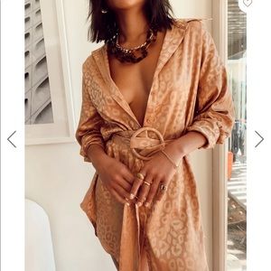 After Party Gold Leopard Dress - 12th tribe